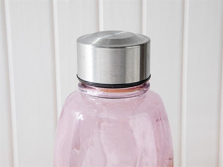 Sticlă apă, Ring, sticlă, 800 ml, lila