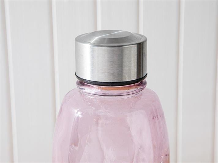 Sticlă apă, Ring, sticlă, 800 ml, lila