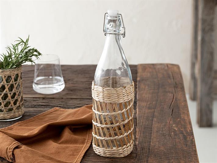 Sticlă apă, Tiffany, sticlă, 1000 ml, transparent