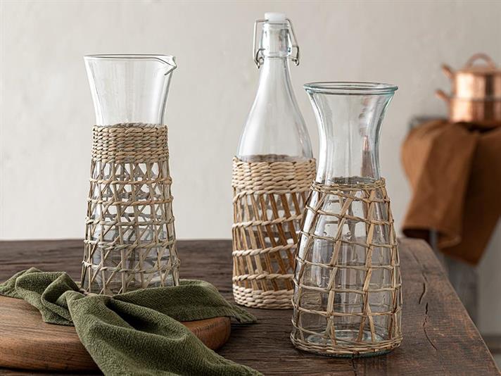 Sticlă apă, Tiffany, sticlă, 1000 ml, transparent