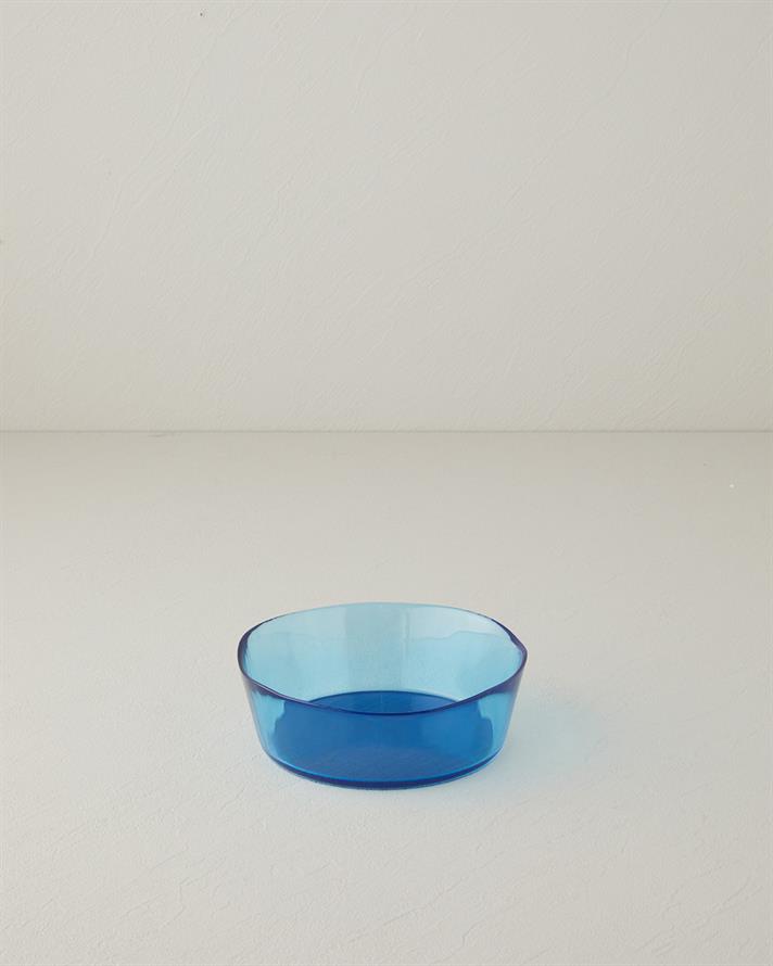 Bol, Coastal Charm, sticla, 16 cm, albastru