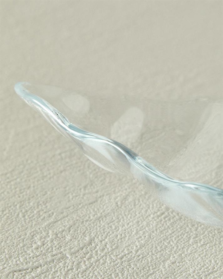 Glass 2 Set Appetizers 22 cm Transparent
