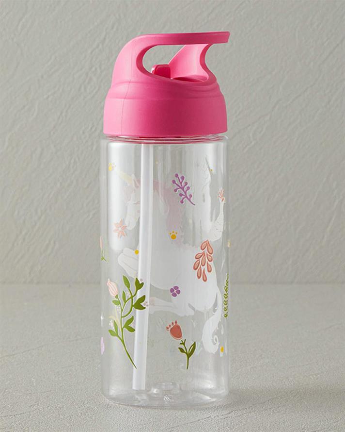 Sticlă pentru copii, Unicorn, 500 ml, tritan, fuchsia