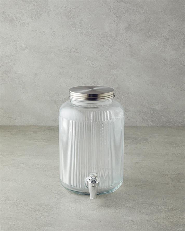 Narica Sticlă Recipient Băuturi Răcoritoare 3,8 L. Transparent