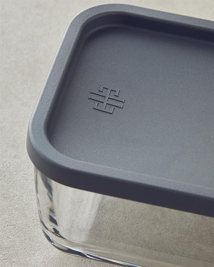 Sticlă Recipient Depozitare 1170 ml Gri