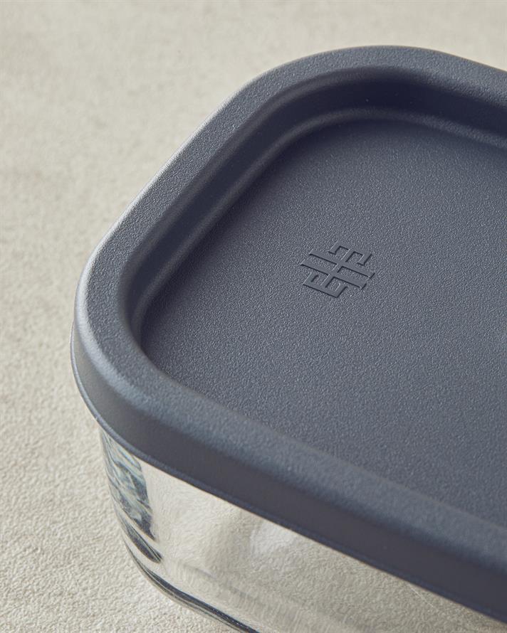 Sticlă Recipient Depozitare 405 ml Gri