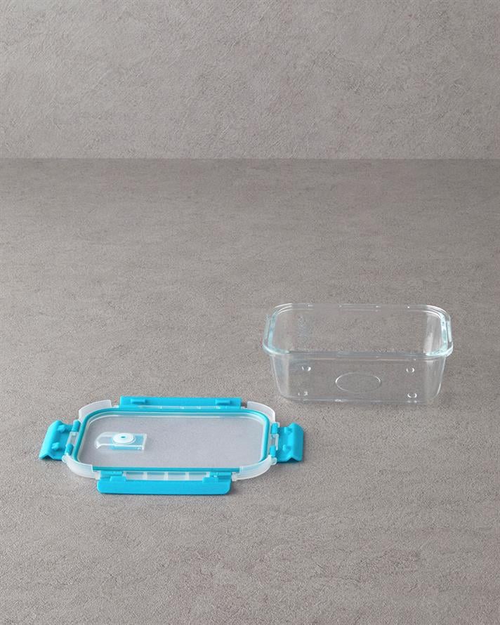 Sticlă Cutie De Depozitare 750 Ml Albastru