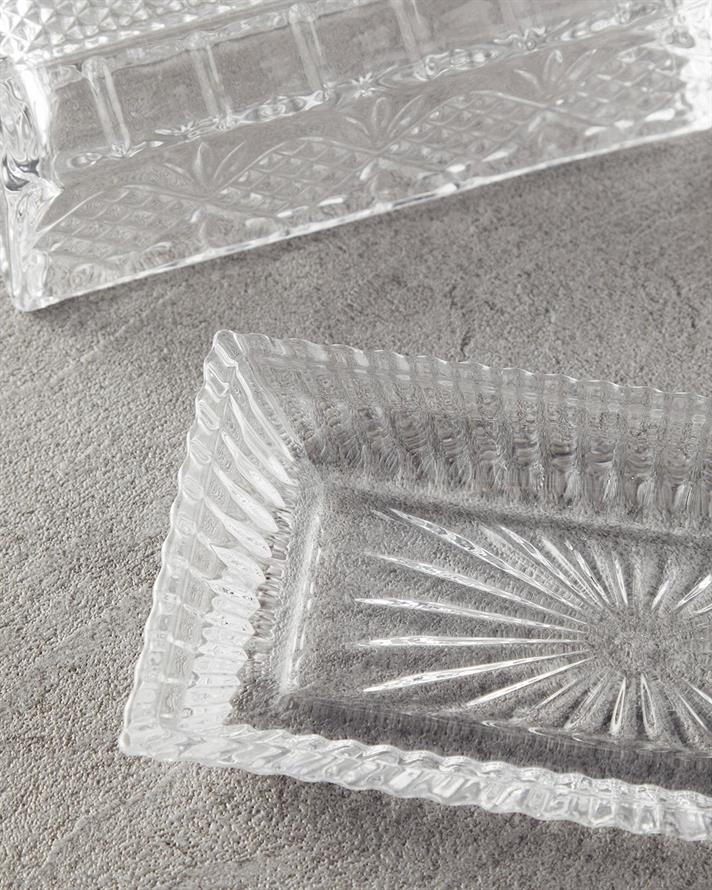 Glass Butter Holder 6 cm Transparent