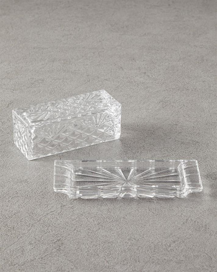 Glass Butter Holder 7 cm Transparent