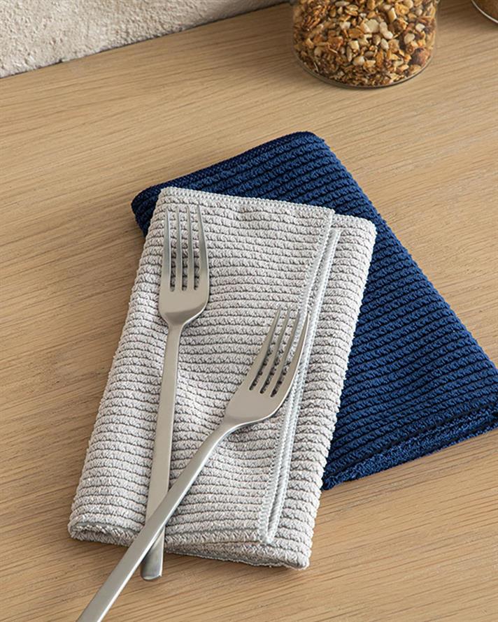 Stoffa Șort De Bucătărie Set 2, Poliester, 30*40 Cm, Alb-Auriu