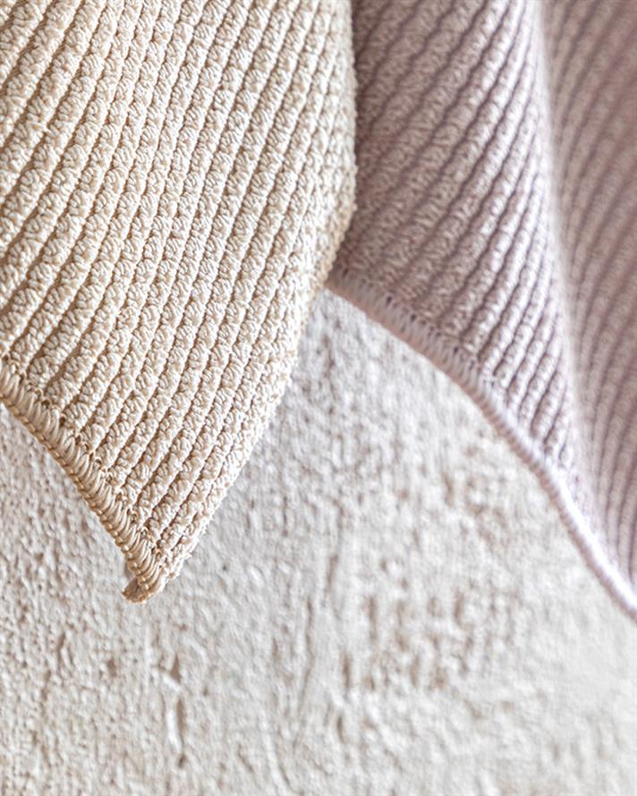 Stoffa Polyestere 2 Set Kitchen Cloth 30x40 cm Beige - Powder Pink