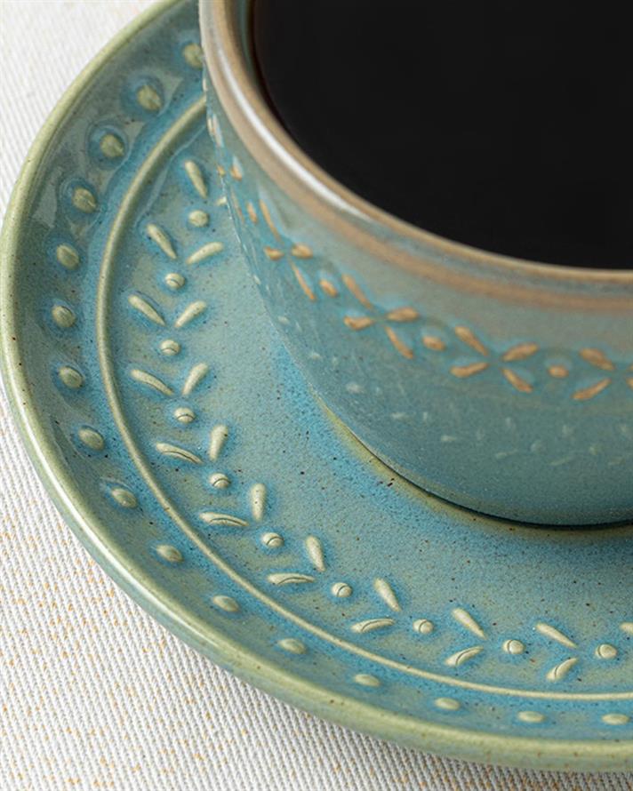 Stoic Silicone 4 Parça 2 Kişilik Tea Cup Set 225 ml Green