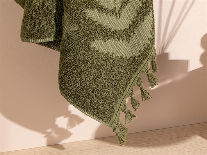 Stony Fern Jacquard Prosop De Față 50x80 cm Verde