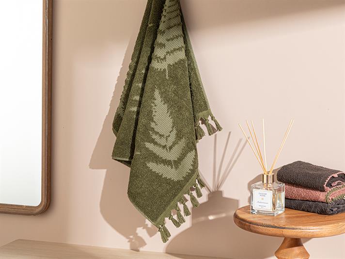 Stony Fern Jacquard Prosop De Față 50x80 cm Verde