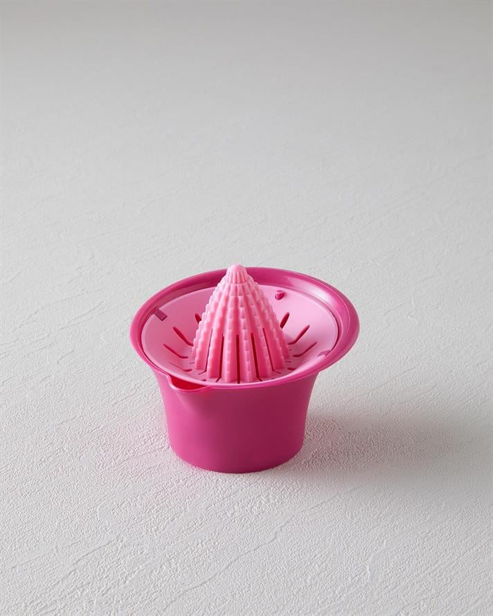 Mini Squeezer Plastic Storcător Lămâie 10 cm Roz
