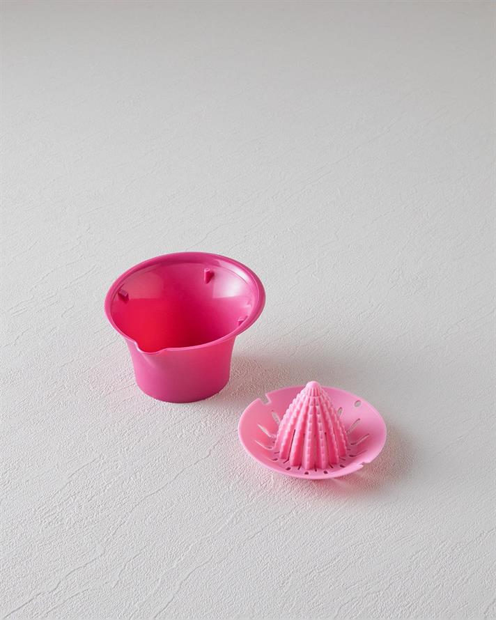 Mini Squeezer Plastic Storcător Lămâie 10 cm Roz