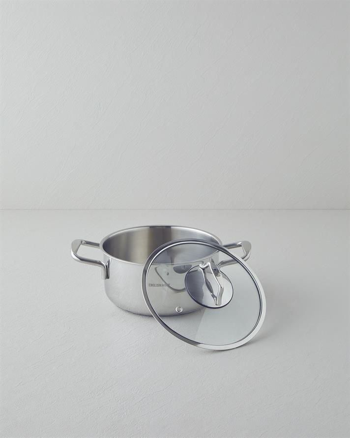 strălucire Oțel Adânc Cratiță 16x10 cm Silver