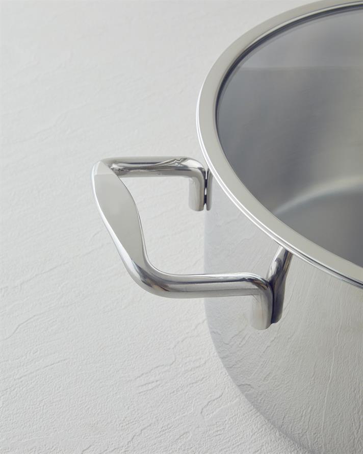 strălucire Oțel Adânc Cratiță 16x10 cm Silver