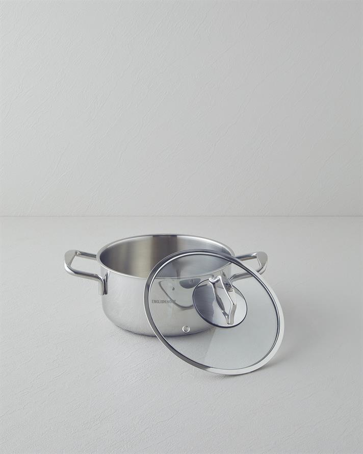 strălucire Oțel Adânc Cratiță 20x10 cm Silver