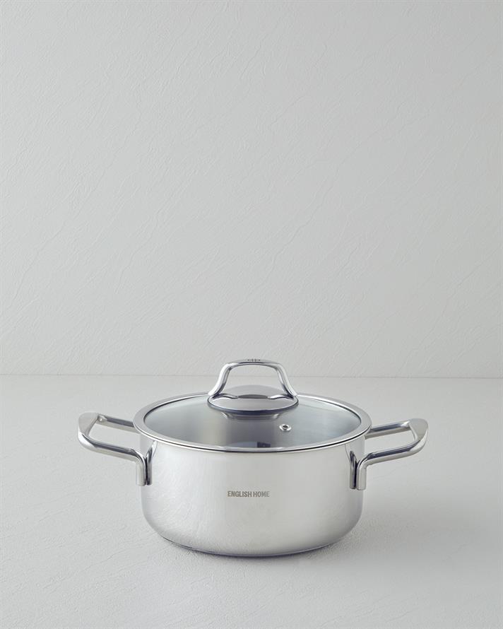 strălucire Oțel Adânc Cratiță 20x10 cm Silver