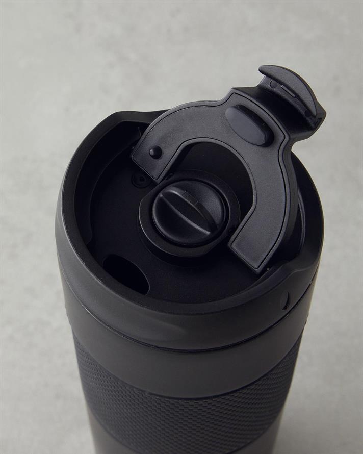 strălucire Oțel Termos 450 ml Negru