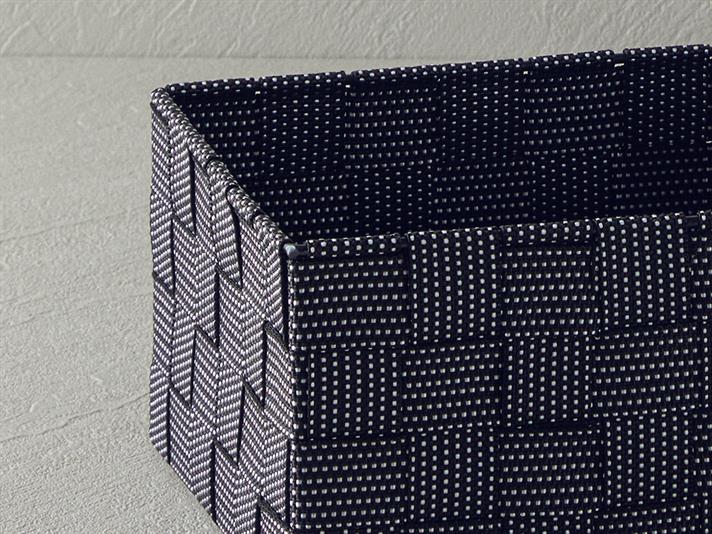 Cos depozitare, Shine, polipropilena, 17x17x10,5 cm, negru