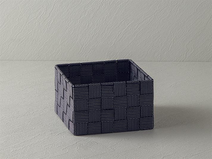 Cos depozitare, Shine, polipropilena, 17x17x10,5 cm, negru