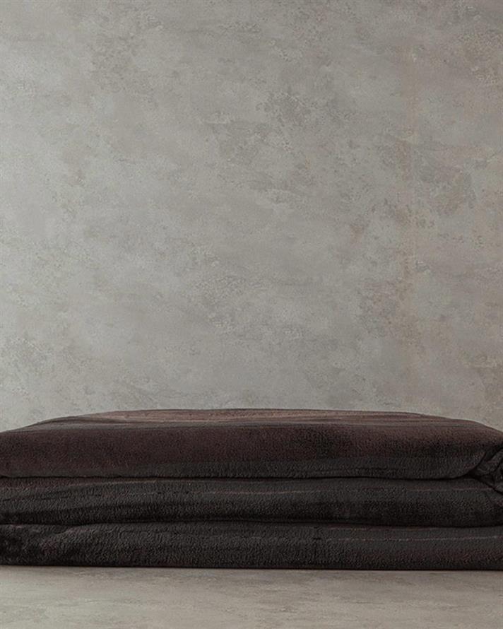 strălucitor Dungat Super Delicat Single Pătură 150x200 cm Antracit