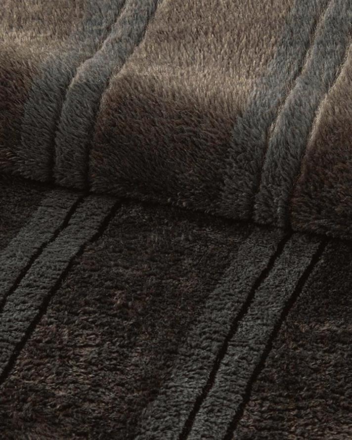 strălucitor Dungat Super Delicat Single Pătură 150x200 cm Antracit