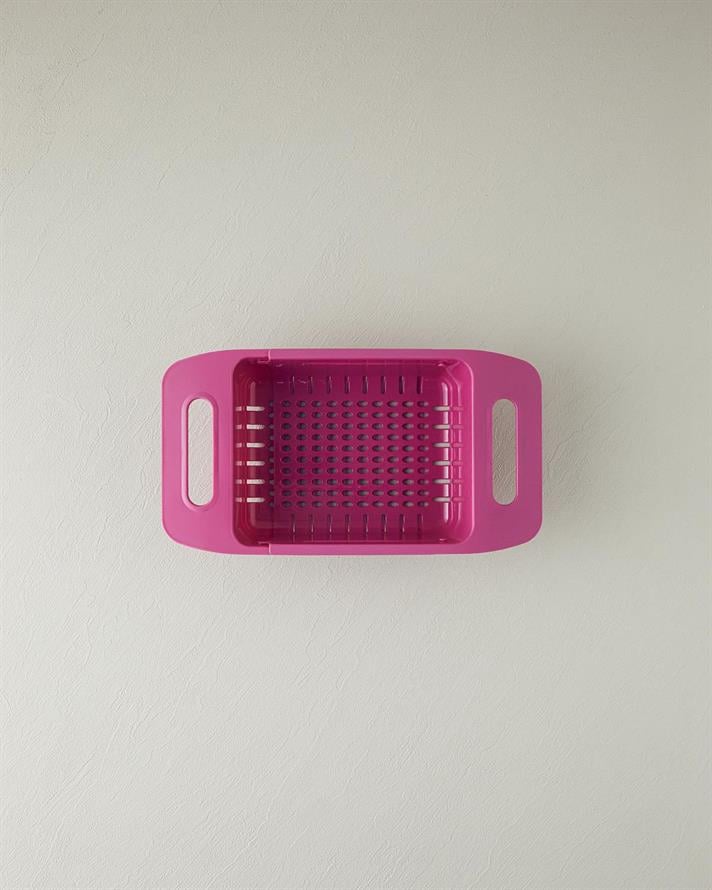 drept Plastic Strecurătoare Reglabilă Pentru Chiuvetă Strecurătoare 35 Cm Roz