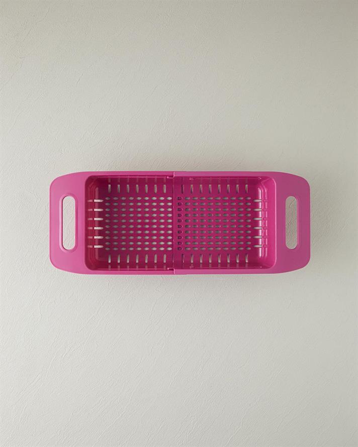 drept Plastic Strecurătoare Reglabilă Pentru Chiuvetă Strecurătoare 35 Cm Roz