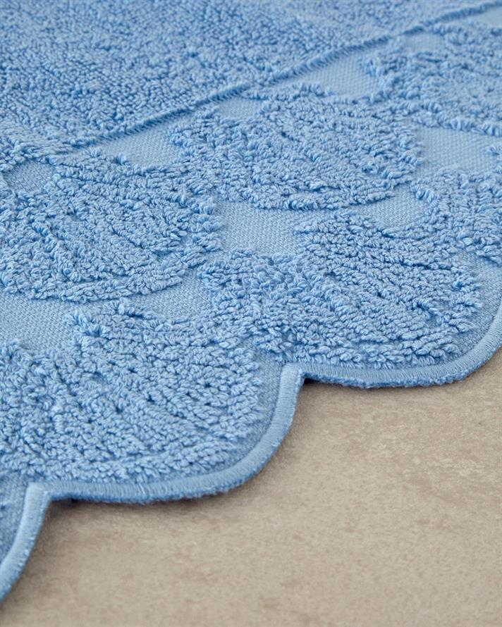 stridie Cu Bumbac Prosop De Față 50x80 cm Albastru