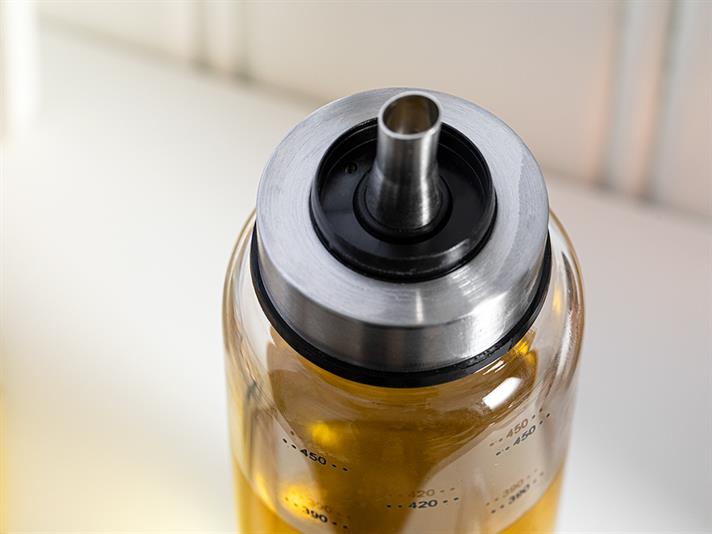 Oyster Glass Storing Oil Cup 500 ml Transparent