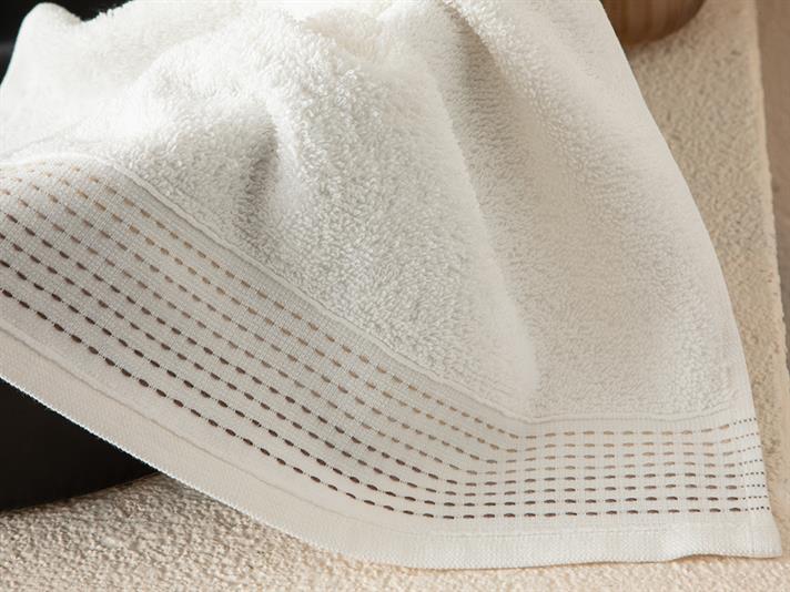 Stripes Striped Hand Towel 30x40 cm Ecru