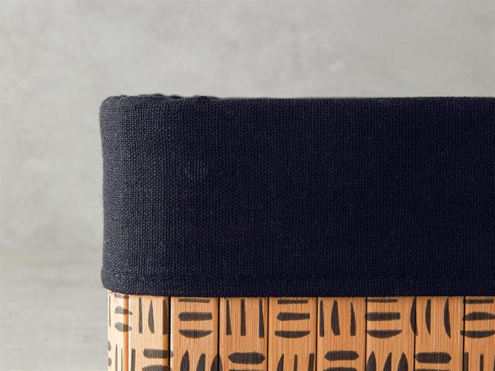 Stripy Bambus Coș 40x30x16 cm Natural