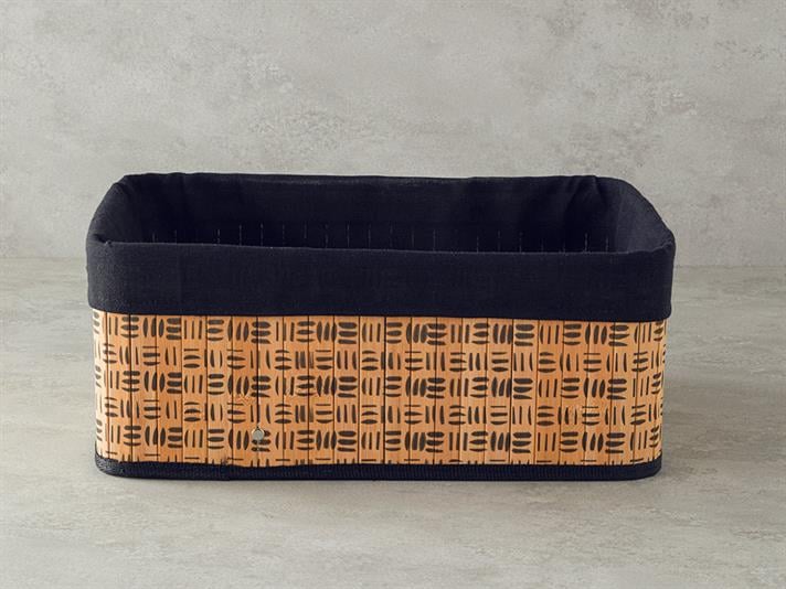 Stripy Bambus Coș 40x30x16 cm Natural