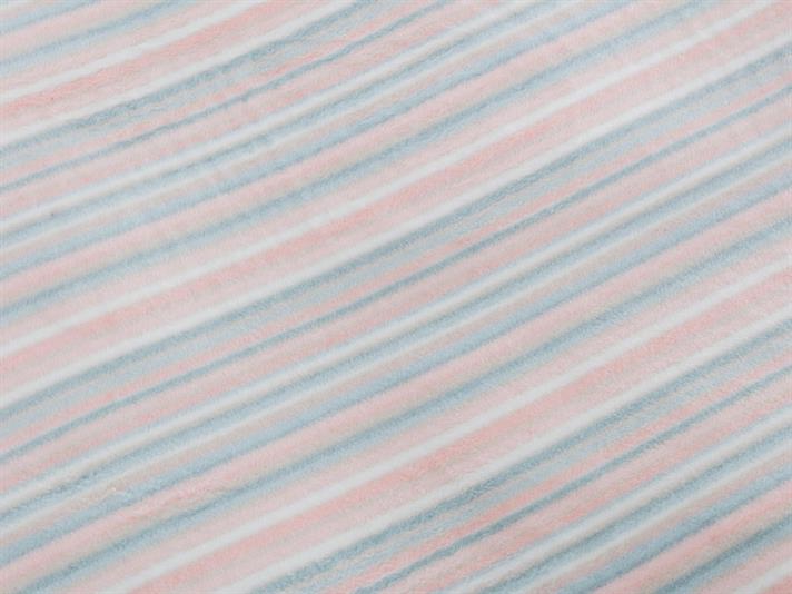 Stripy Cottony Double Person  PĂTURĂ 200x220 cm Pink