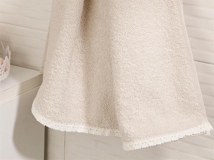 Prosop de fata, Soul, bumbac, 50x76 cm, bej deschis