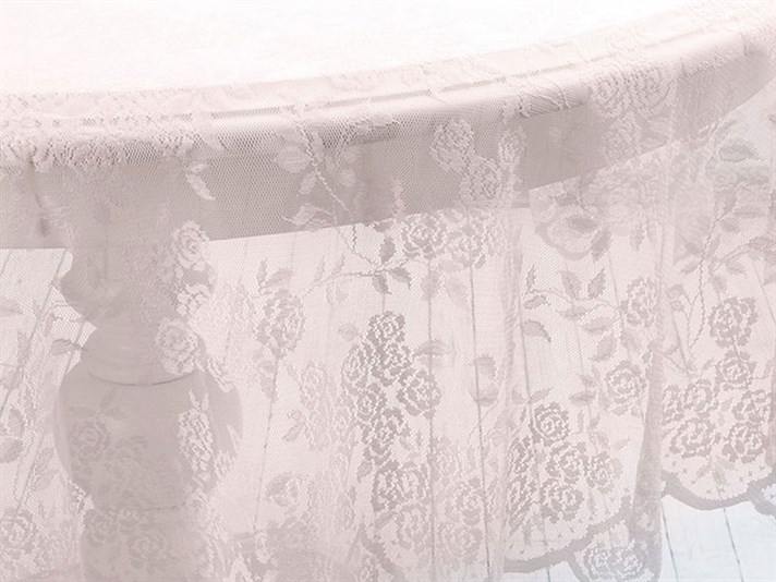 Sul de trandafiri  Împletitură Față de Masă 180 cm Pink
