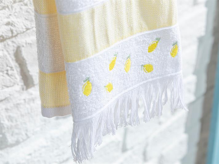 Summer Fruit Cotton Drying Cloth 30x50 cm Yellow