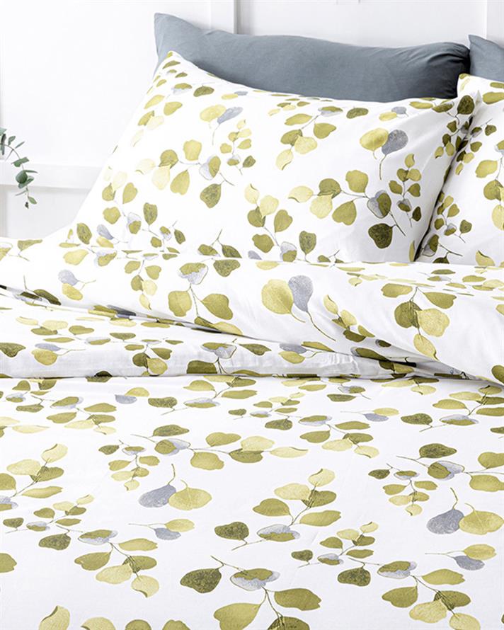 Summer Ivy Clătite Single Set Lenjerie De Pat 160x220 cm Verde