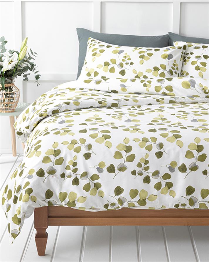 Summer Ivy Clătite Single Set Lenjerie De Pat 160x220 cm Verde
