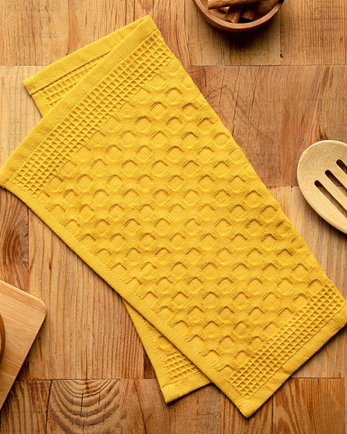 Sunny Prosop De Bucătărie, Bumbac, 30*30 Cm, Alb-Auriu