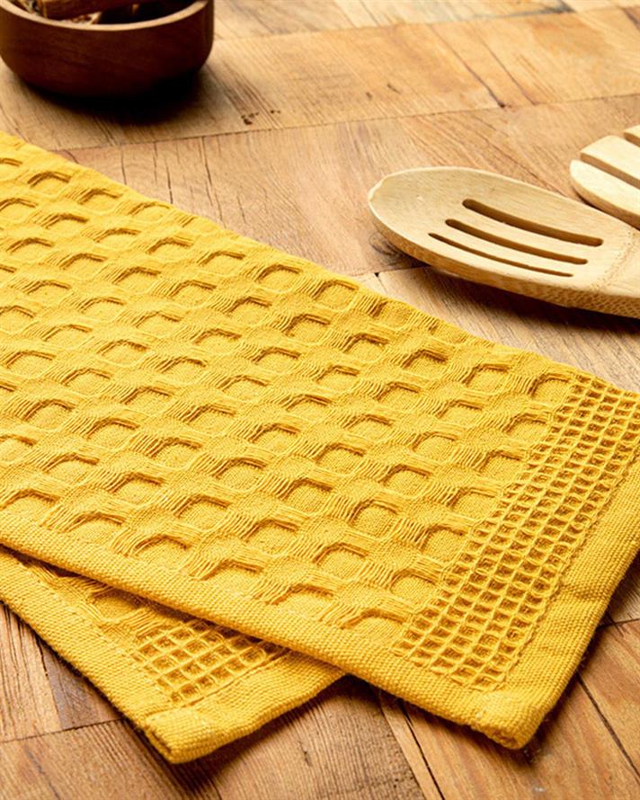 Sunny Prosop De Bucătărie, Bumbac, 30*30 Cm, Alb-Auriu