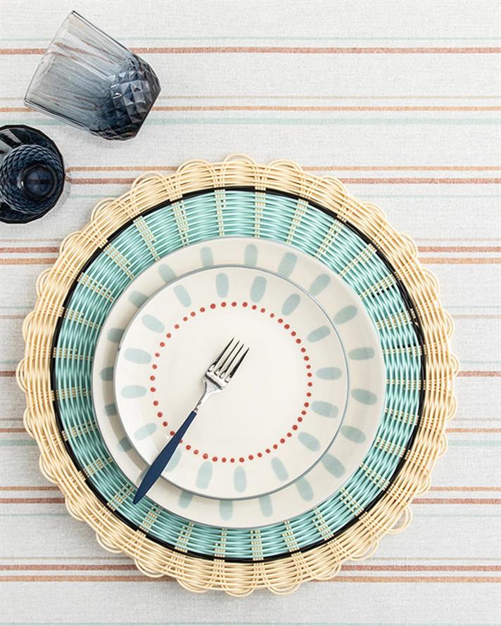 Blom Polypropilen Place Mat 38 cm Blue