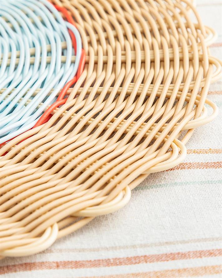 Bunga Polypropilen Place Mat 38 cm Blue