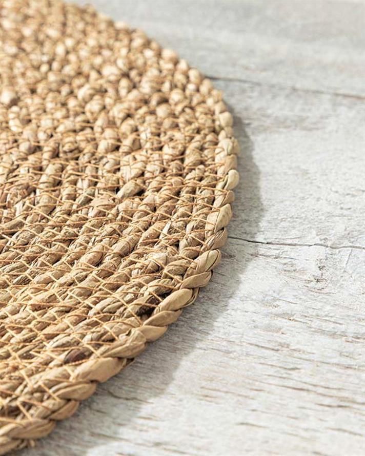Caitly Straw Place Mat 35 cm Beige