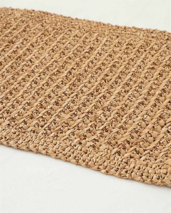 Maglieria Raffia Place Mat 30x45 cm Tan