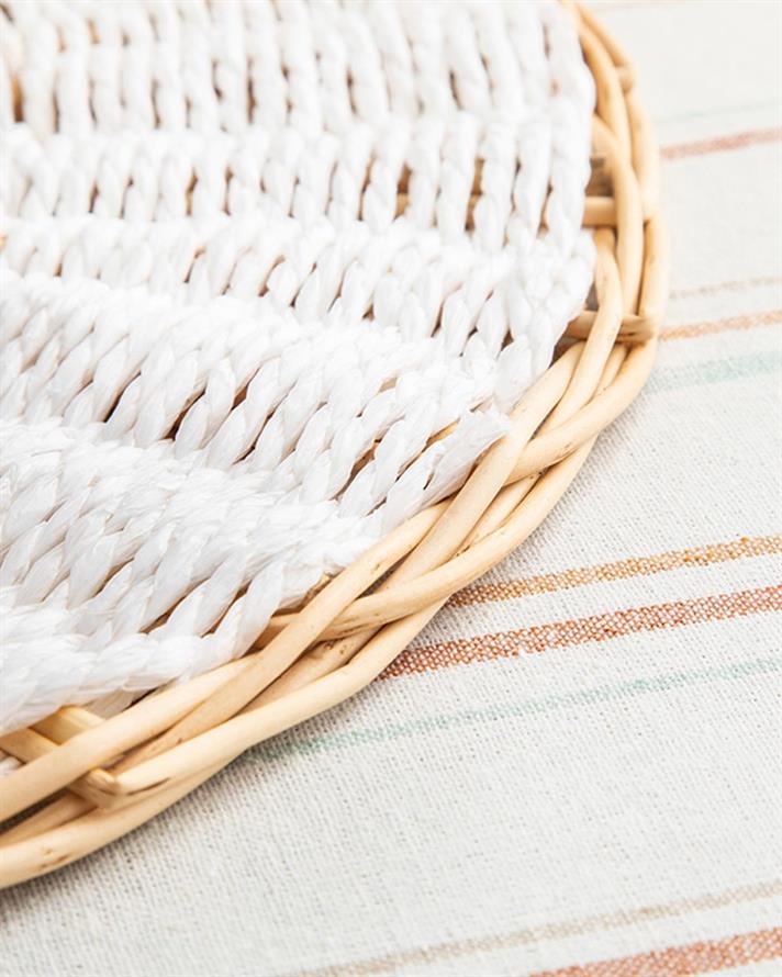 Osier Straw Place Mat 38 cm Cream