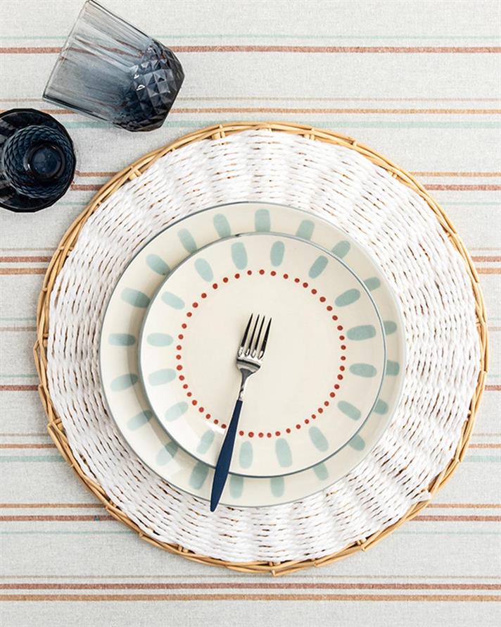 Osier Straw Place Mat 38 cm Cream